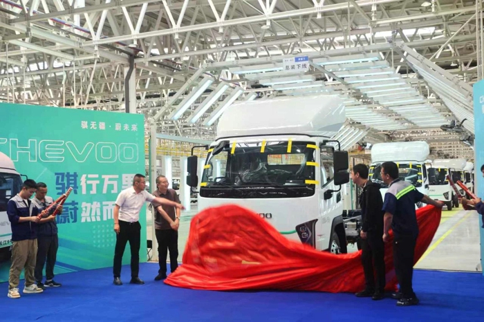 奇瑞商用車騏蔚品牌“長江9號”新能源輕卡正式下線2.jpg